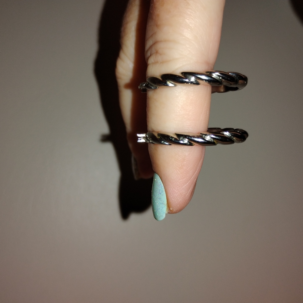 Silver Twisted Women's Ring